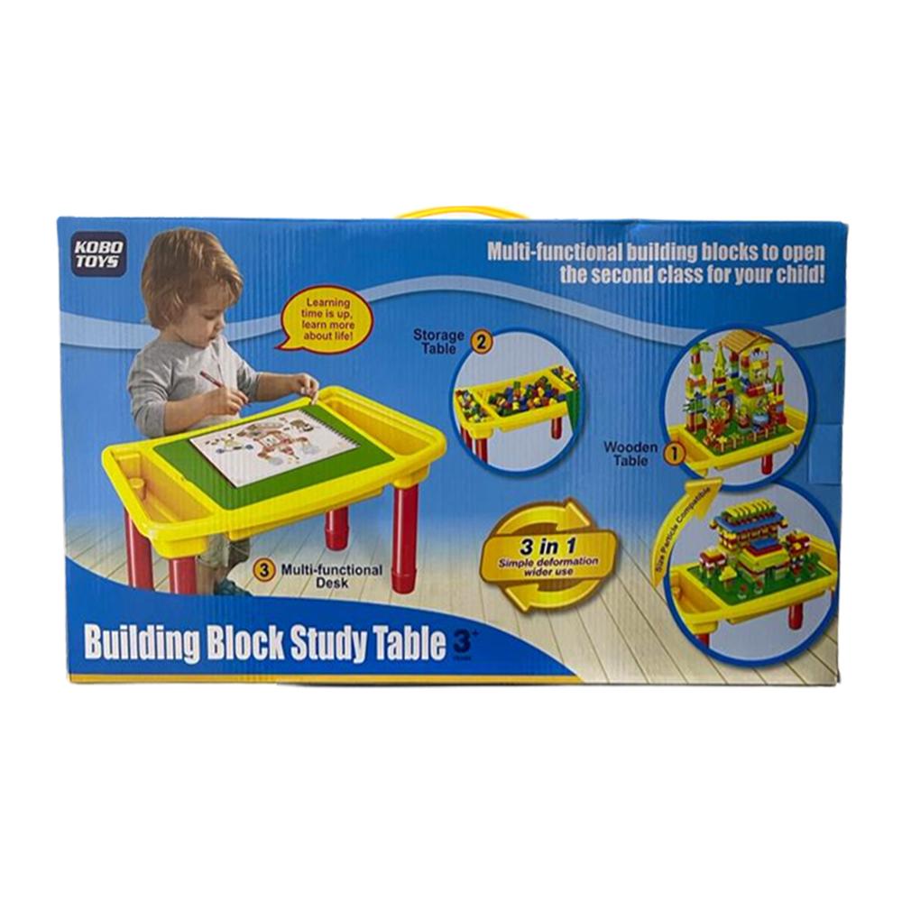 Building Block Study Table Multi Activity Table Set With Chair