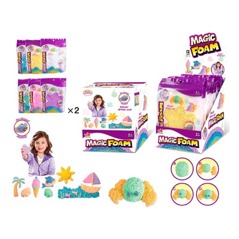 ماجيك ساند - مجموعة لعبة حبوب الفلين السحرية 12 قطعة