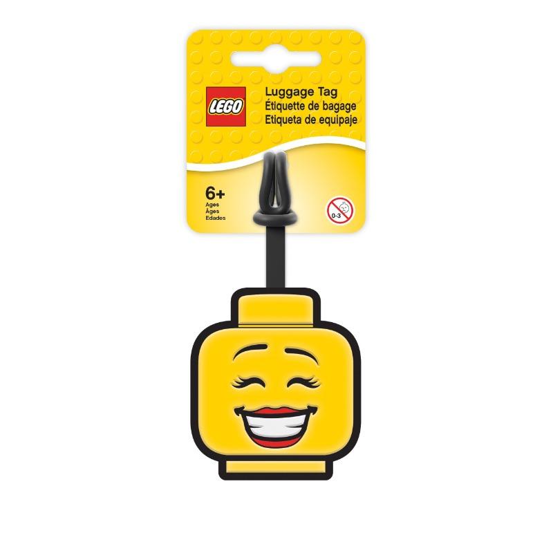 LEGO Girl Face Silicone Bag Tag