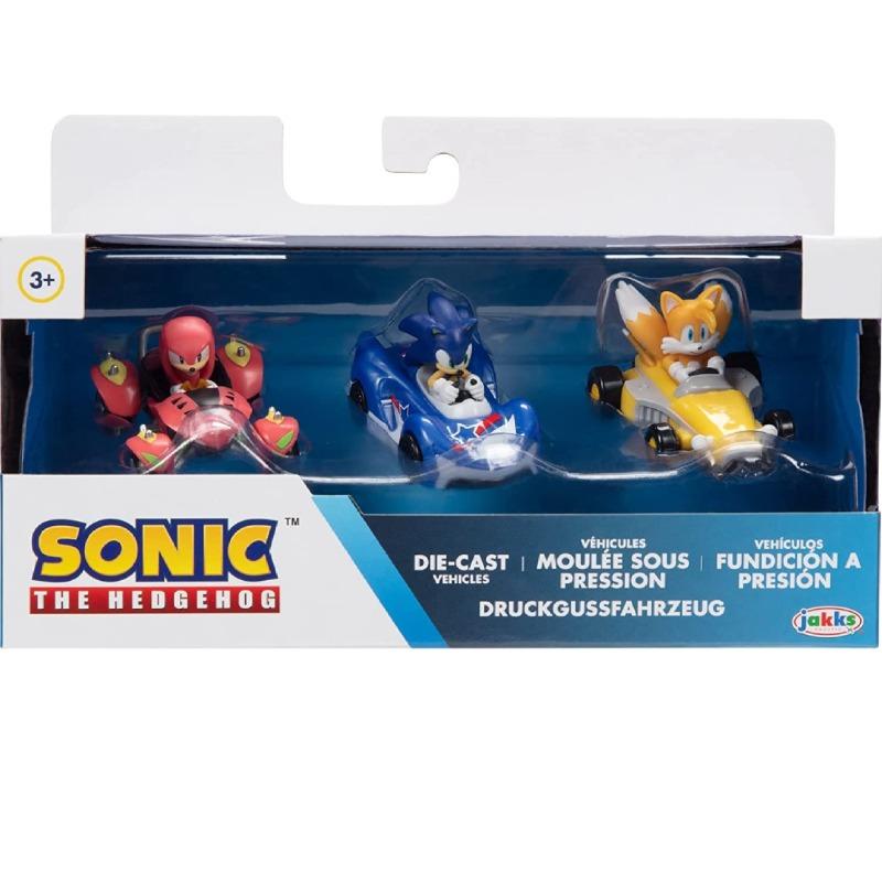 سونيك ذا هيدج هوج - سيارات دايكاست مقياس 1:64 - 3 قطع