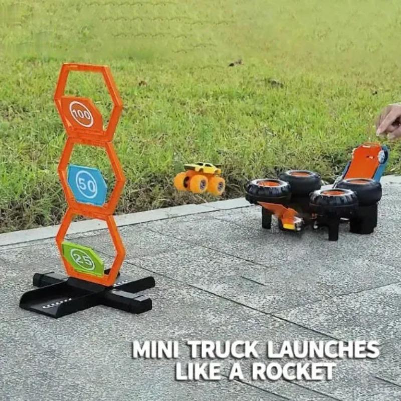 Dual Action 2-in-1 RC Off-Road Launcher Car