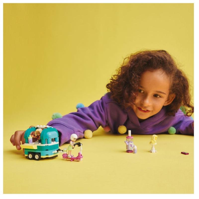 LEGO Friends Mobile Bubble Tea Shop Building Toy Set - 109 Pcs