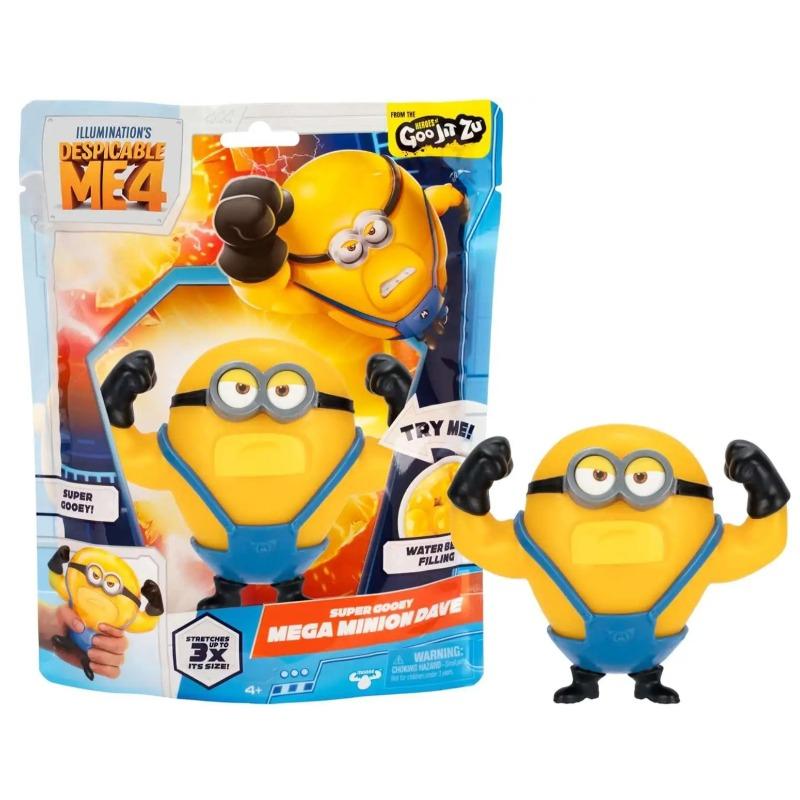 Despicable Me 4 Heroes Goo Jit Zu Mega Minion Dave Figure