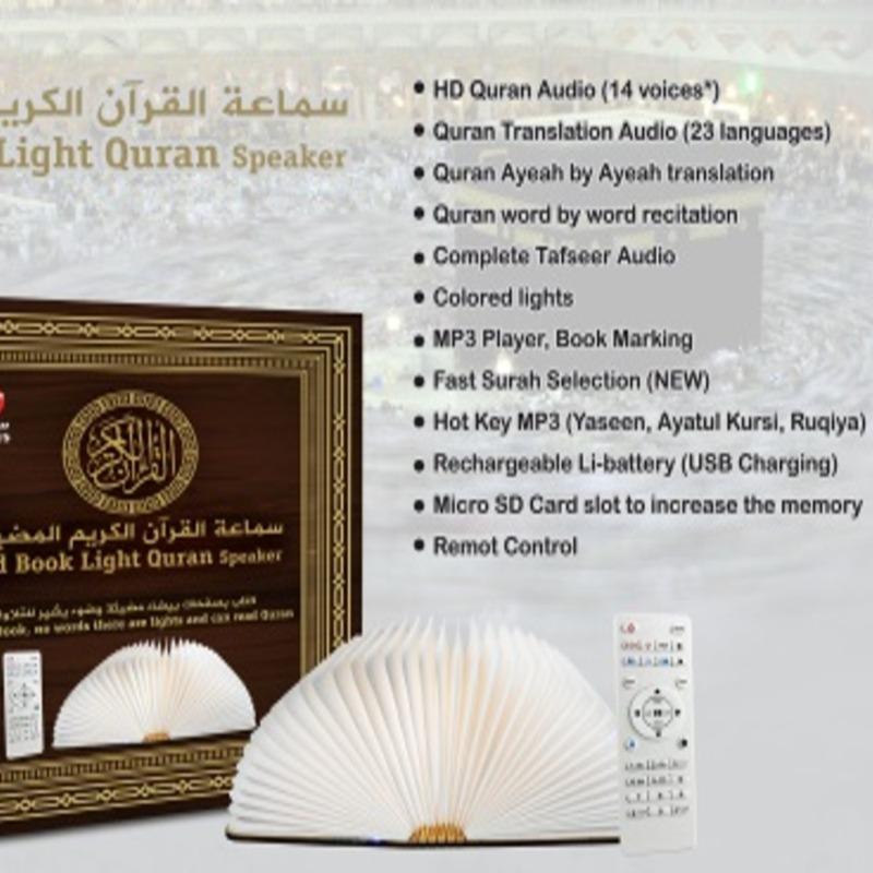 Led Book Light Quran Speaker