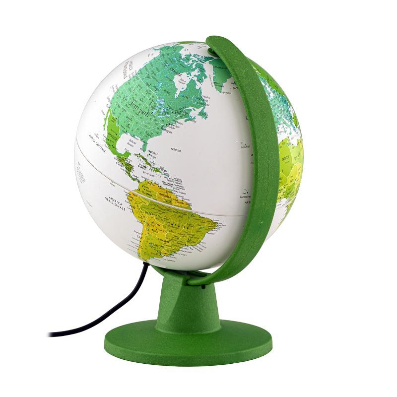 Tecnodidattica Luce Green Illuminated And Revolving Globe