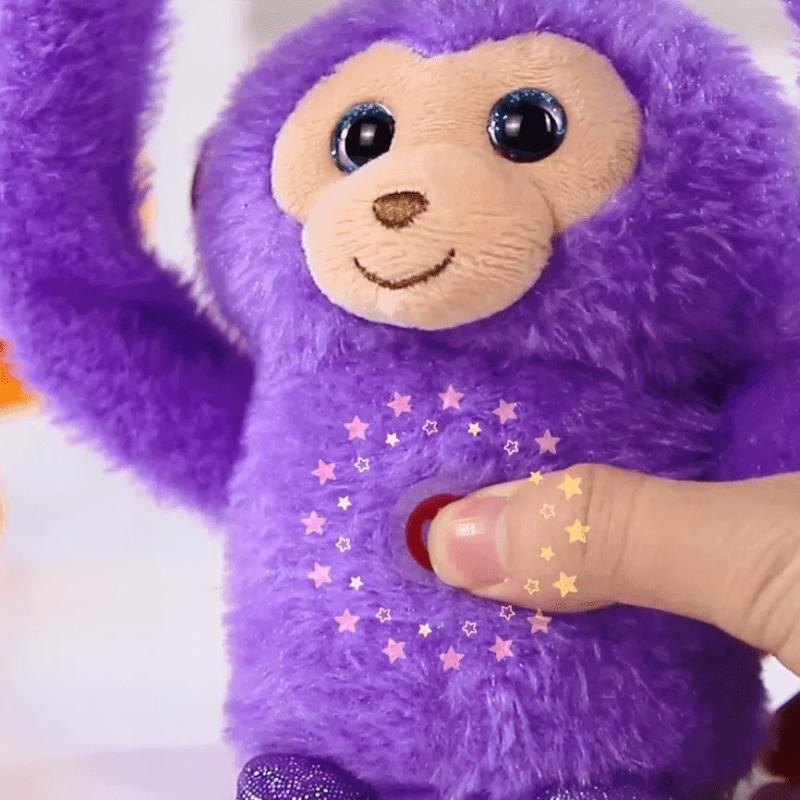 Plush Rolling Monkey - Purple