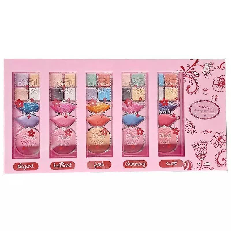 Buy 1 Get 1 Free Sparkle And Gliter Make Up Set - Heart + 5 Styles Palette Makeup Kit