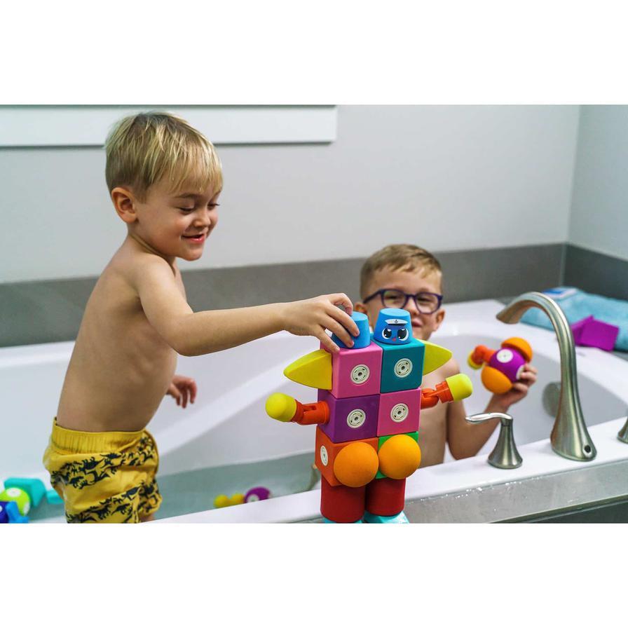 بلوكارو - مجموعة قارب مكعبات إسفنجية مغناطيسية - قارب حجم صغير