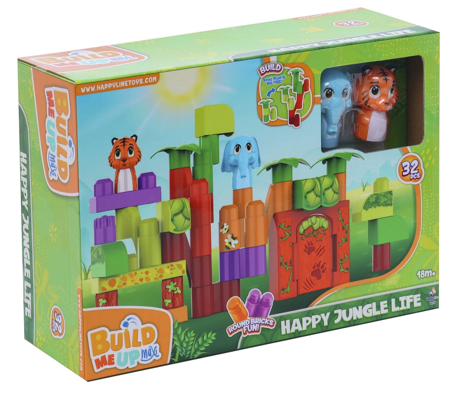 Build Me Up Maxi Happy Jungle Life with Blocks