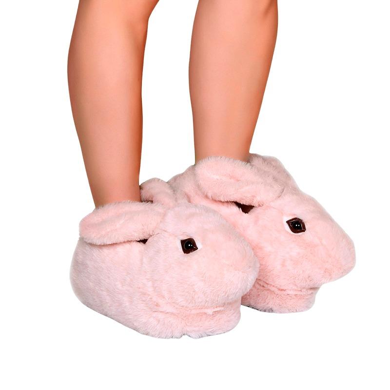تويجي - سليبر بتصميم الأرنب لون وردي مقاس 40-41