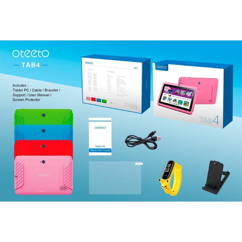 اوتيتو - تابلت أندرويد تاب 4 للأطفال لون وردي