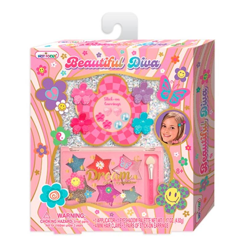 Hot Focus Groovy Flower Diva Makeup Palette Set