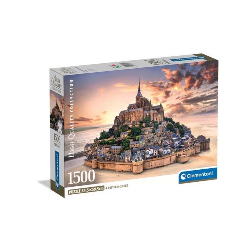 Clementoni The mont Saint Compact Puzzle - 1500 Pcs