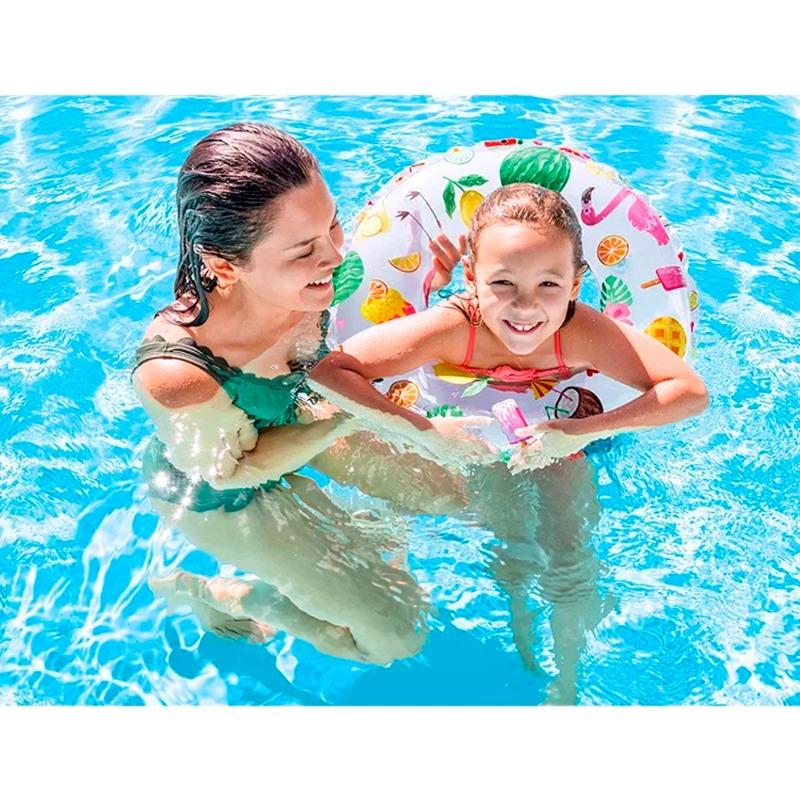 Intex - Lively Print Swim Ring - Assorted
