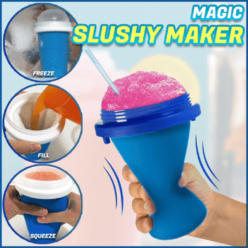 Frozen Magic Freeze Squeeze Cup Slushy Maker - Blue