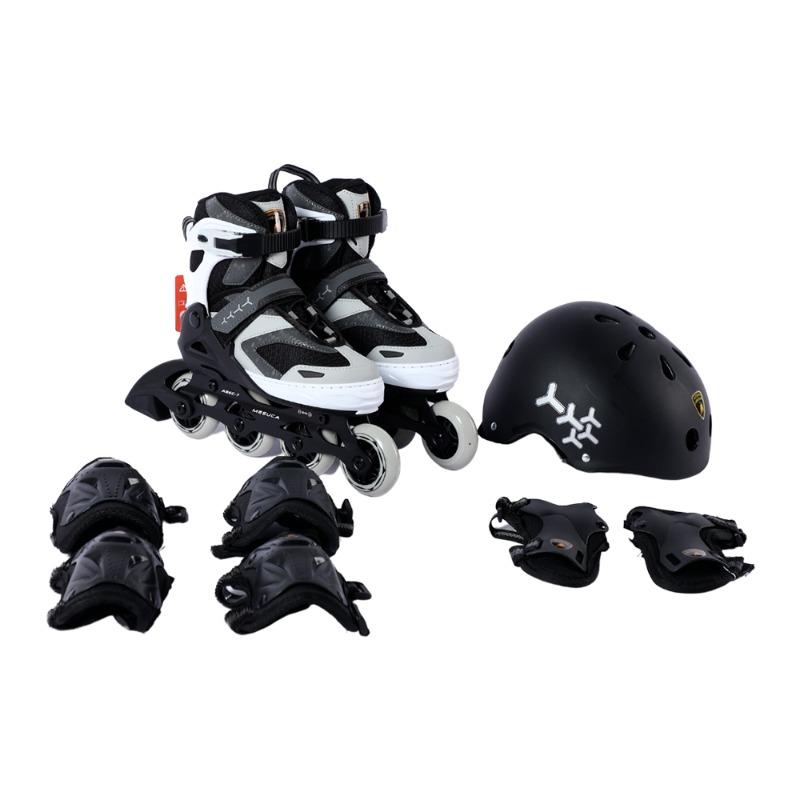 لامبورجيني - مجموعة أدوات التزلج لون رصاصي - المقاس: 35-38