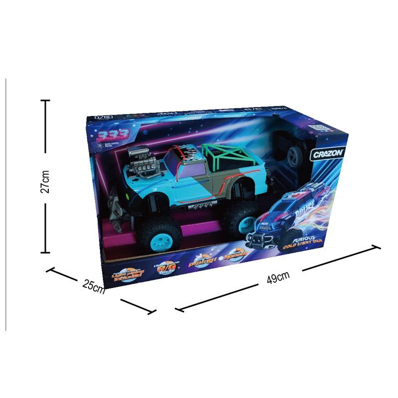 سيارة أوف رود بعجلات ضخمة مع صوت محرك واقعي – مقياس 1:14