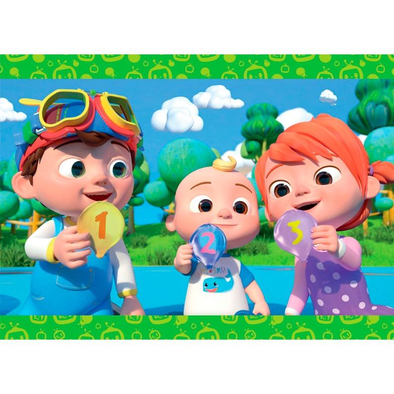 كوكو ميلون - 2 في 1 ماكسي فلور لوحة أحجية مزدوجة الوجة المشاركة ممتعة 35 قطعة