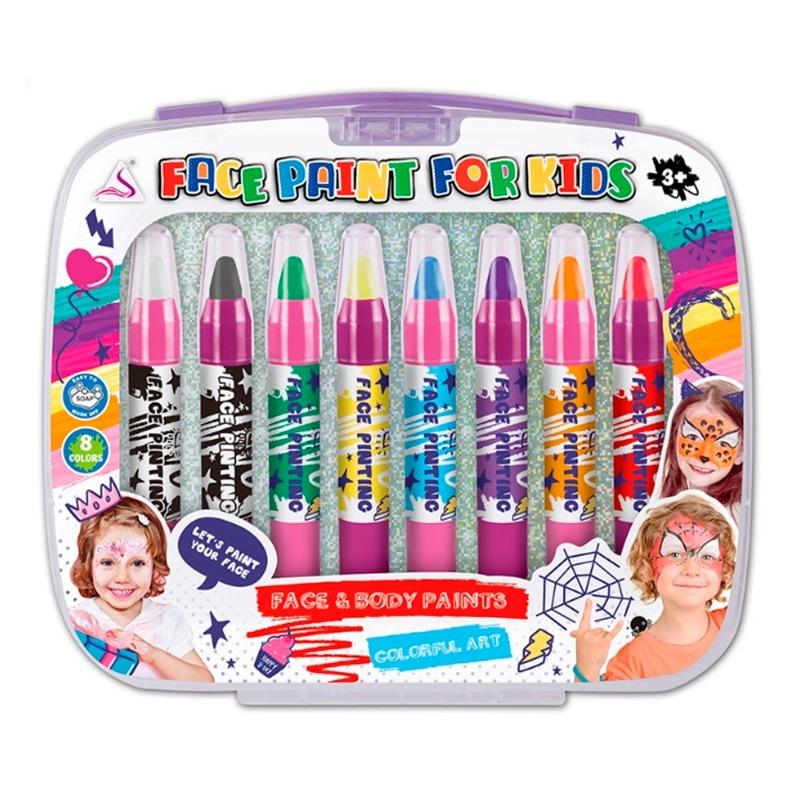 Colors Set For Drawing On Face And Body