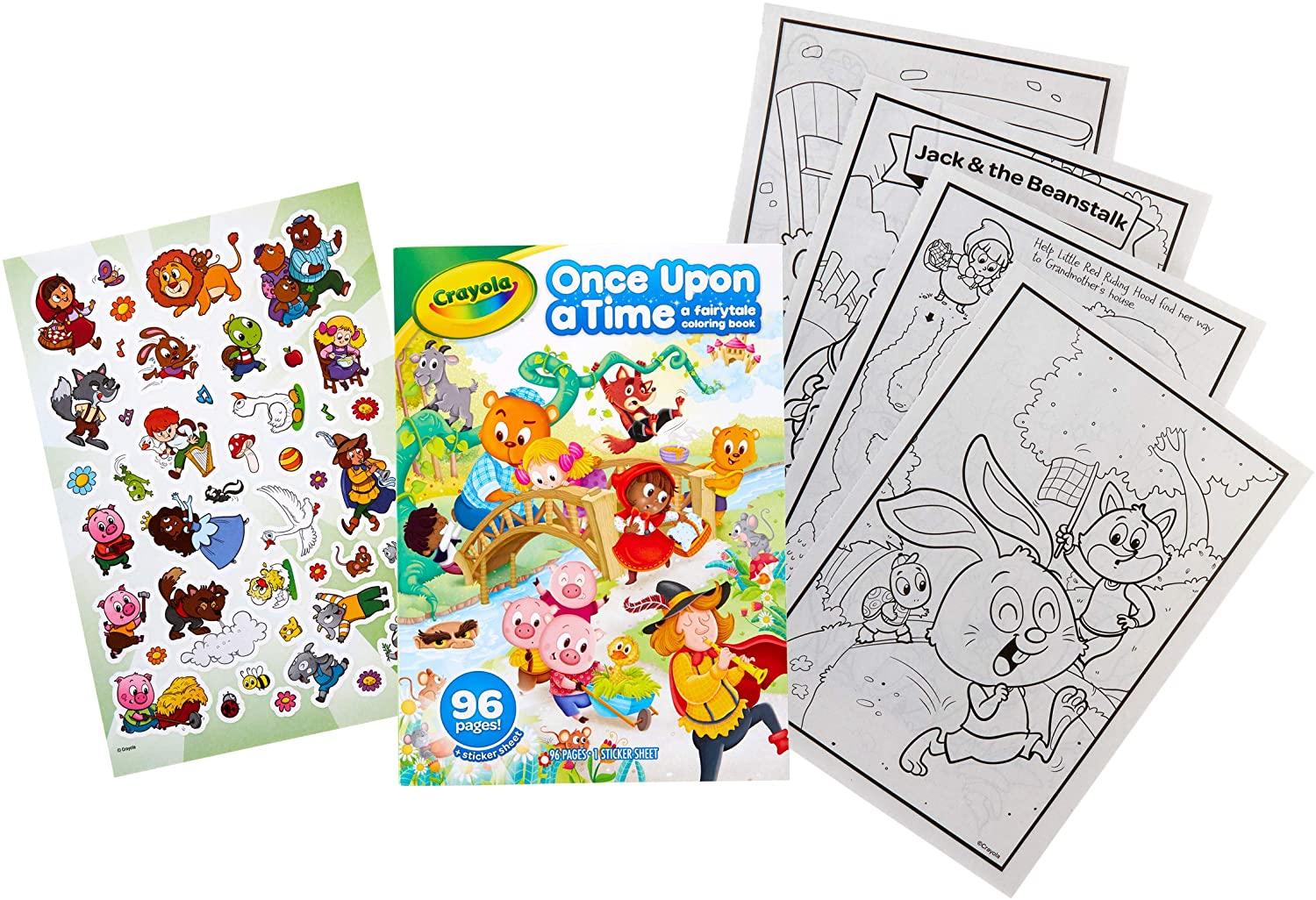 Crayola Fairy Tale Coloring Book with Stickers
