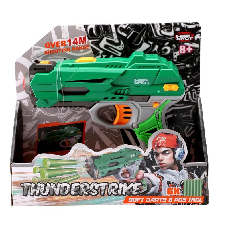 هيب شوت ثاندراسترايك مسدس دارت إسفنجي 6 دارت