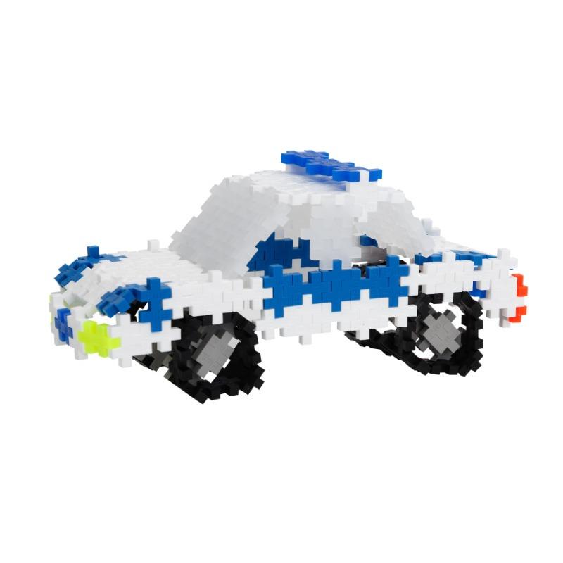 Rescue & Battle Bundle (Plus-Plus Police Building Set + Spin Fighters Blazing Knight Spin Fighters Pack)