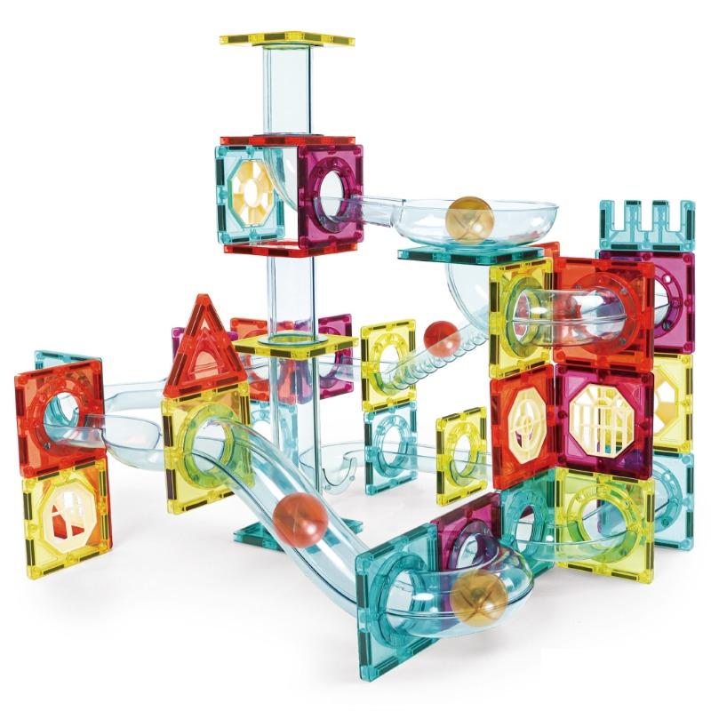 Magnetic Tiles Marble Roller II Rainbow Set - 95 Pcs