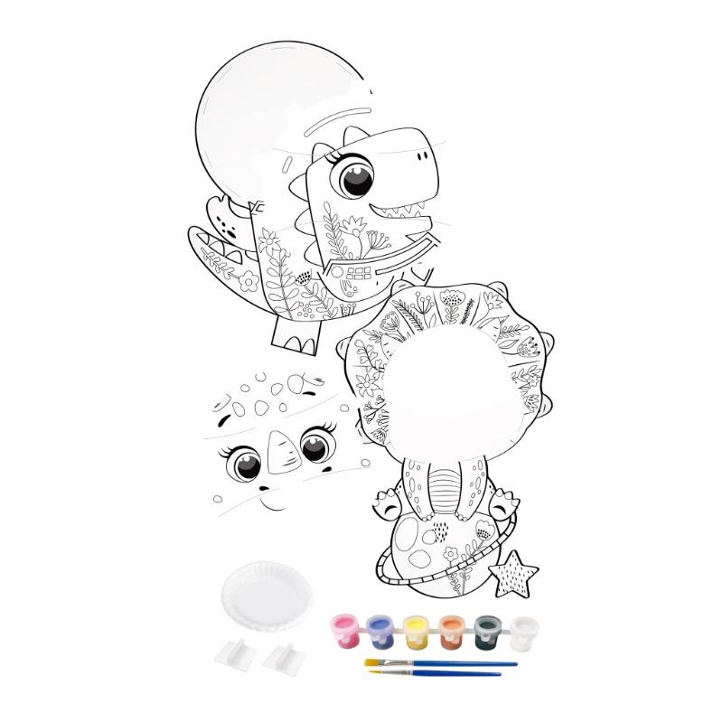 سيو ستار - مجموعة تلوين ديناصورات ديكو ثلاثية الأبعاد للاطفال