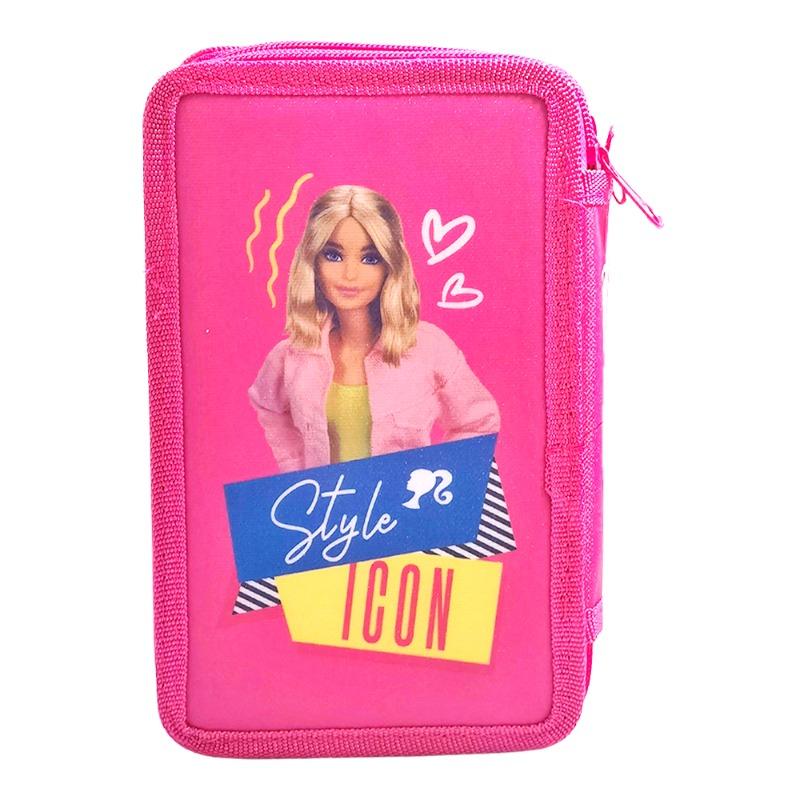 Barbie 3 Zippers Pencil Case