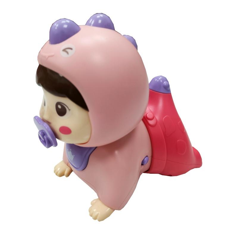 Huanger - Crawling Doll With Sound & Light - Pink