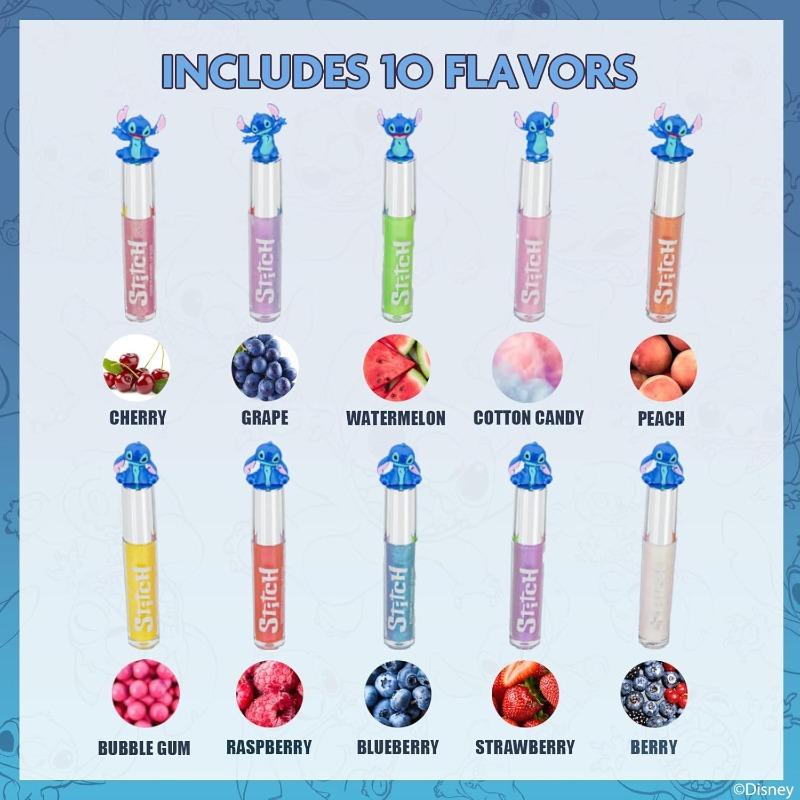 Townley Girl Disney Stitch Lip Gloss 10pcs