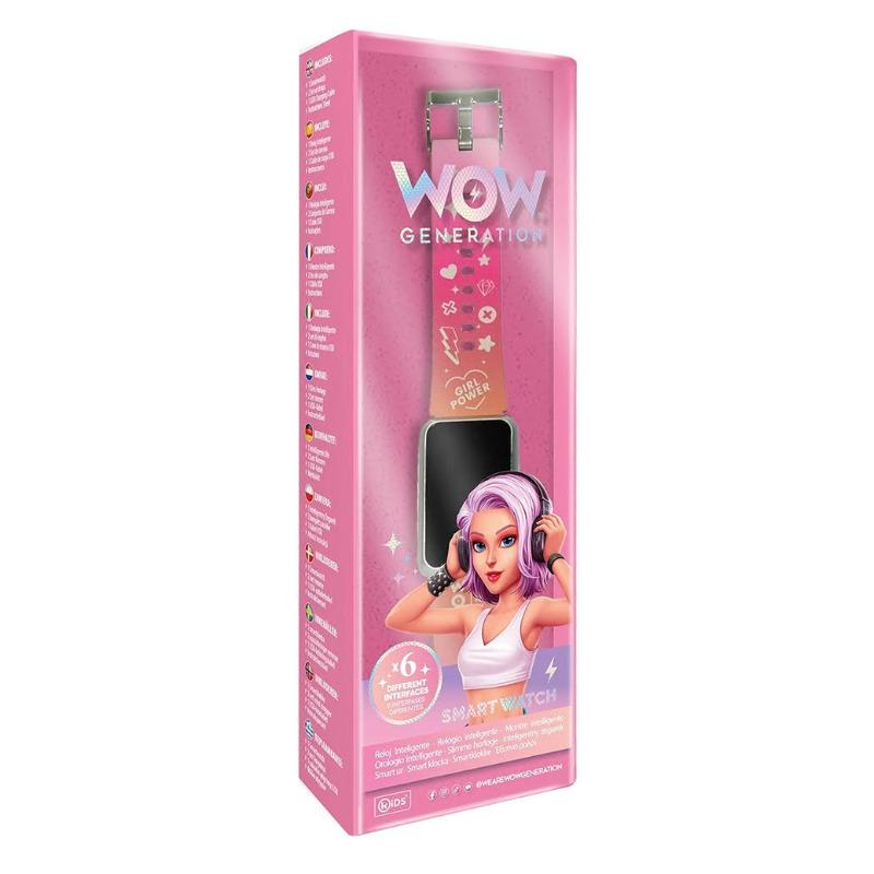واو جينيريشن - ساعة ذكية مع حزام قابل للتبديل