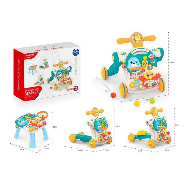 Huanger Multifunction Educational Activity Walker Blue