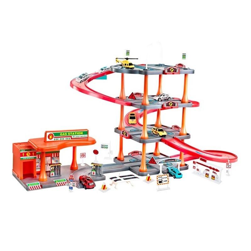 City Parking Garage Playset - 63 Pcs
