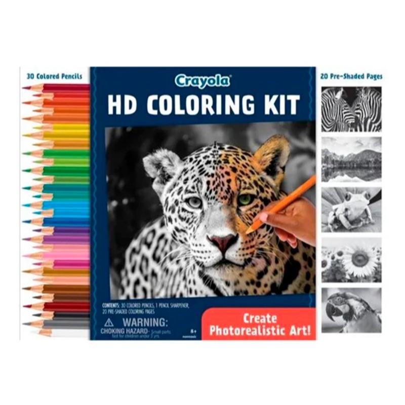 Crayola HD Coloring Art Set 30 Wooden Colors