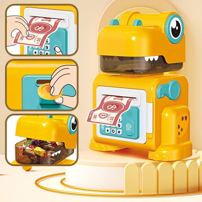 حصالة نقود الكترونية على شكل ديناصور