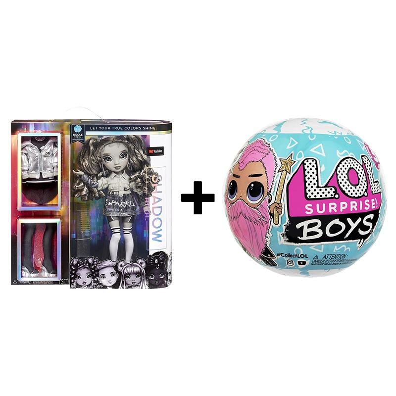 Buy 1 Get 1 Free Rainbow High Doll Nicole Steel Grayscale + L.O.L. Surprise Series 5 Boy Doll