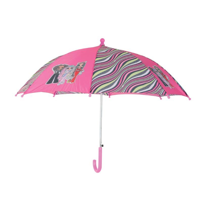 OMG L.O.L Design Automatic Umbrella Pink