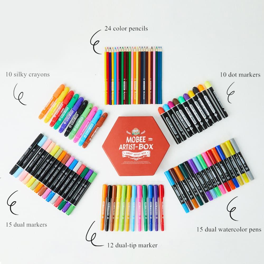 صندوق أقلام نشاط التلوين 86 قطعة