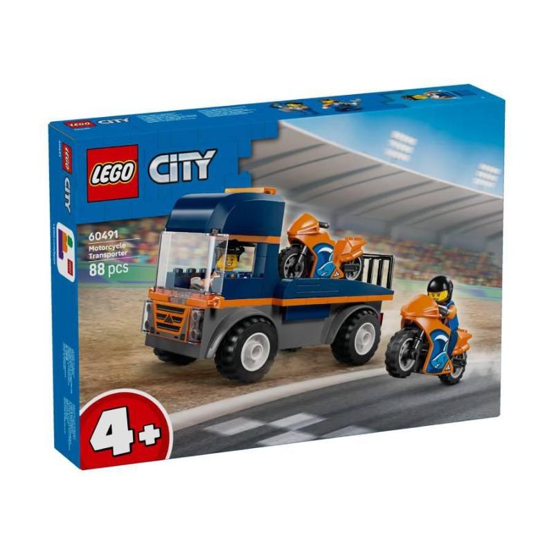 Lego Building Kit Motorcycle Transporter 60491