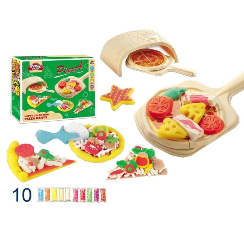 Magic Dough Happy Colored Mud - Pizza Party