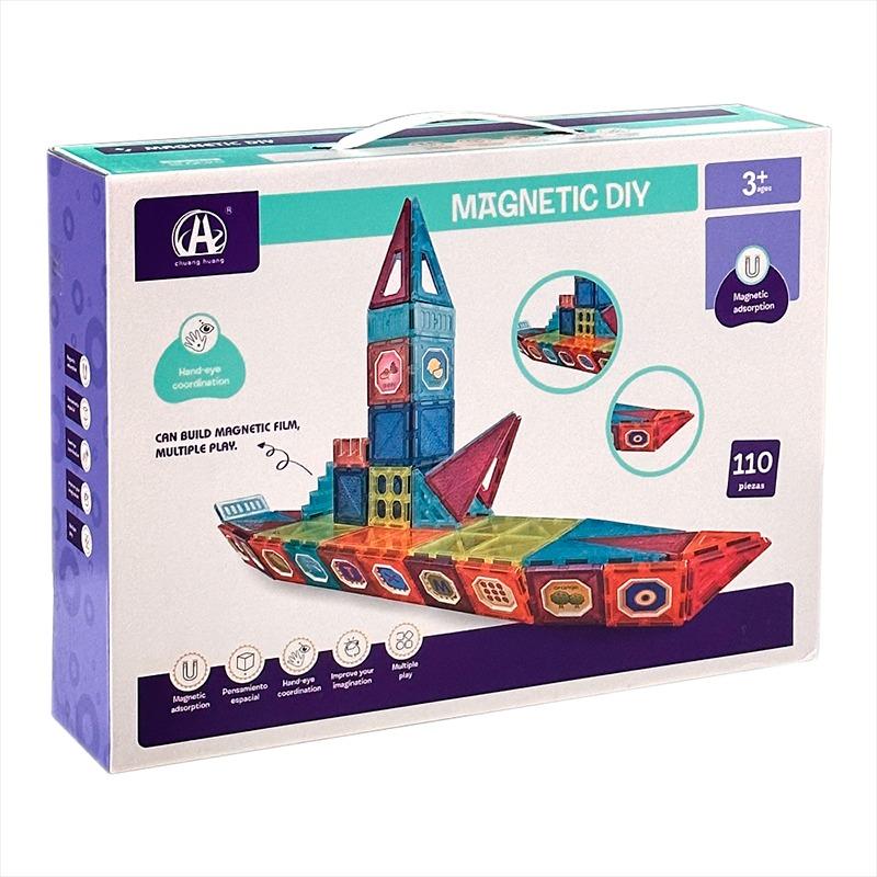Shingo Magnetic Building Blocks 7.5cm- 110pcs
