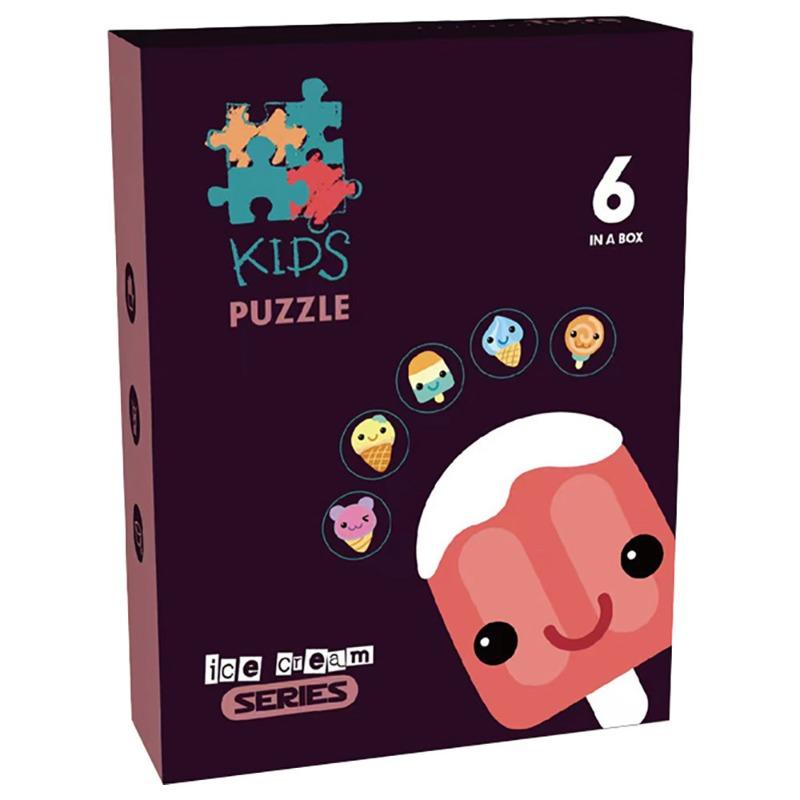 Little Story Ice Cream 6 in 1 Matching Educational Puzzle