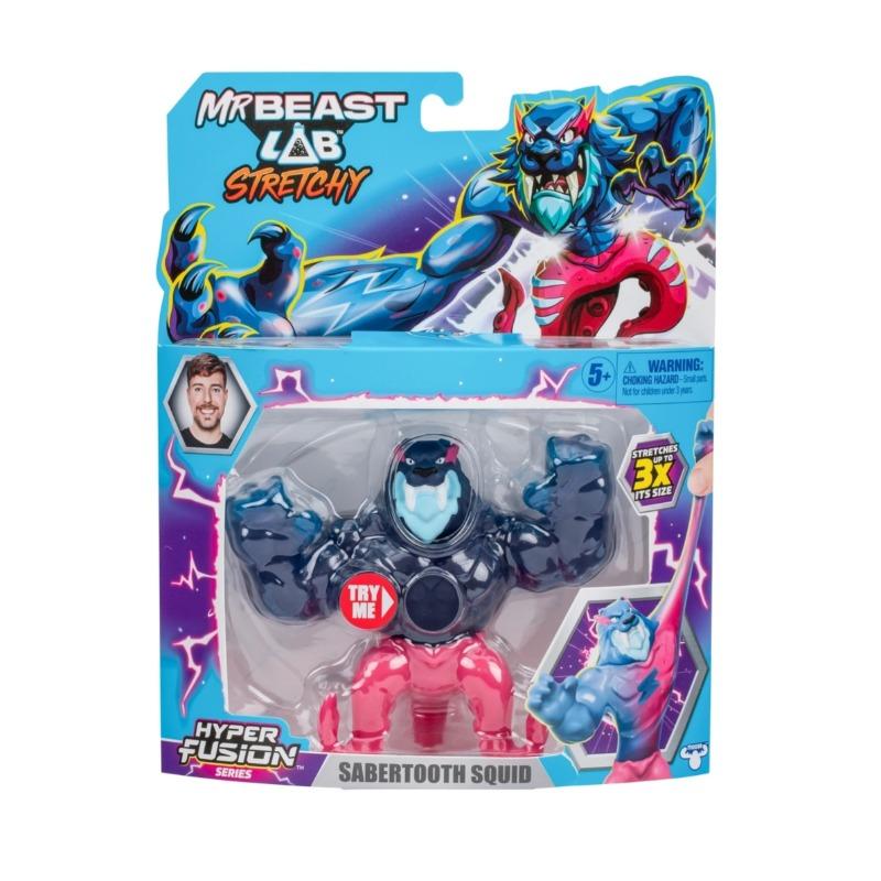 Mr Beast Lab Stretchy Hero Pack Sabertooth Squid