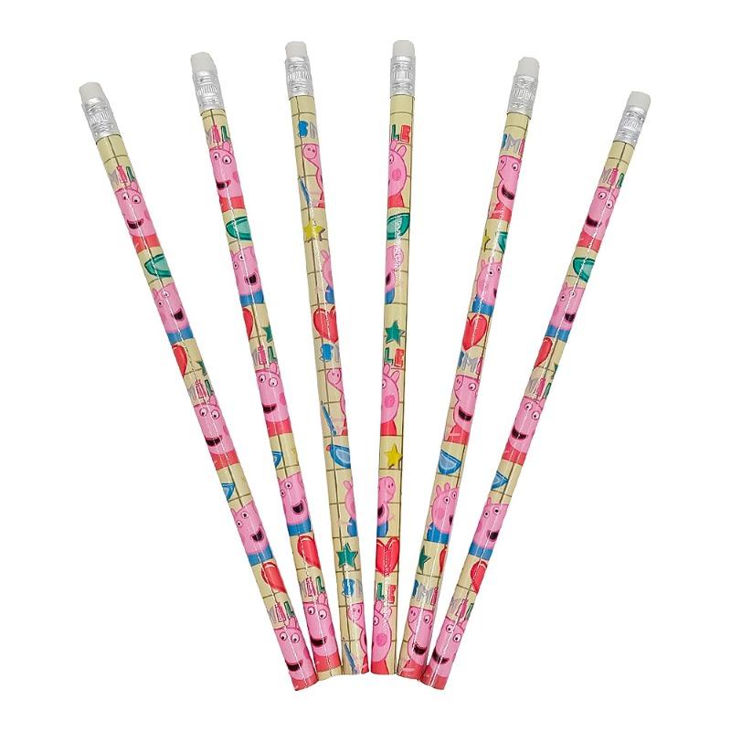 Peppa Pig Pencils Set - 6 Pieces