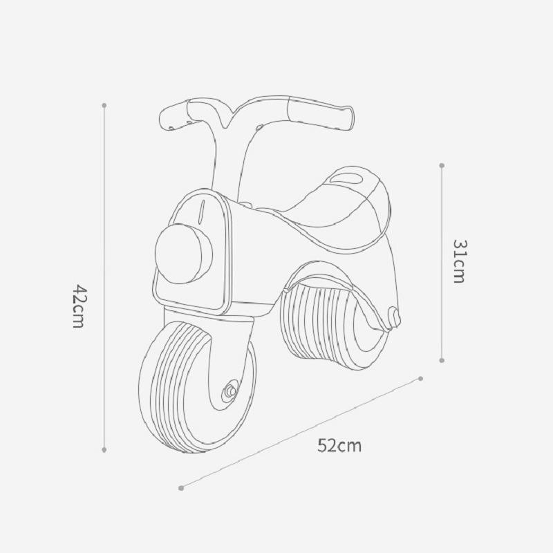 Kub Kids Balance Scooter - Pink