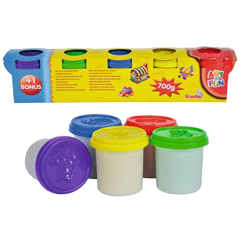 سيمبا - آرت اند فان مجموعة صلصال 4 لون +1 اضافية