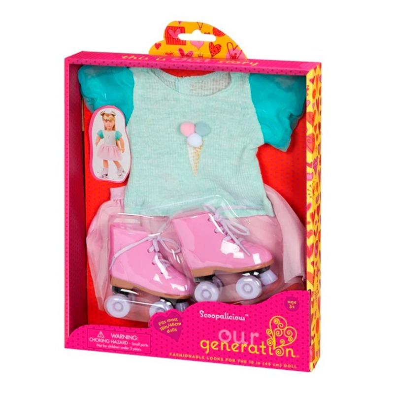 Our Generation Ice Cream Print Shirt Outfit