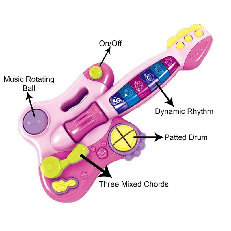 Huanger Baby Dynamic Music Guitar - Pink