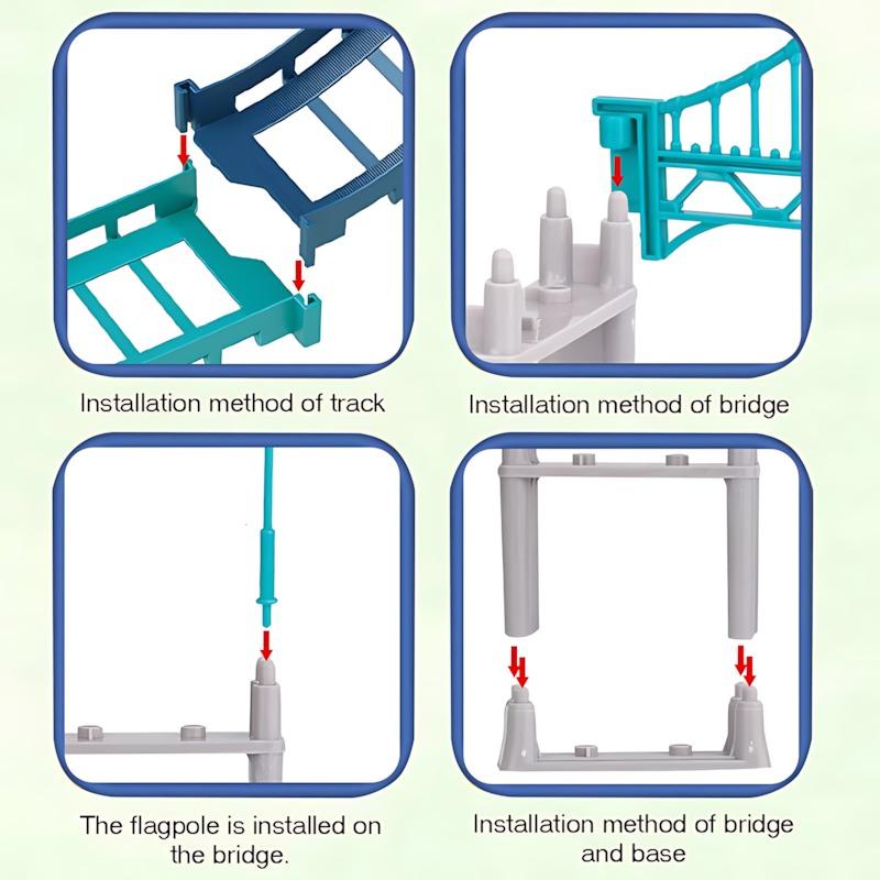مجموعة مسار ستيريو أوربت - 75 قطعة